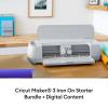 imageCricut Maker 3 ampamp Digital Content Library Bundle  Includes 30 Images in Design Space App  Smart Cutting Machine 2X Faster ampamp 10X Cutting Force Cuts 300 Materials BlueIron On Starter Kit