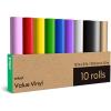 imageCricut Value Permanent Vinyl  50ft Rainbow Sampler 12in x 12in Sheets 50 Count10Roll Pack