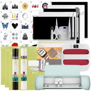 imageCricut Explore 3 Smart Cutting Machine  Vinyl Starter BundleIron On Starter Kit