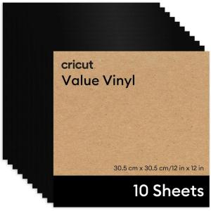 imageCricut Value Permanent Vinyl Black 12 in x 10 ftBlack