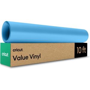 imageCricut Value Permanent Vinyl Black 12 in x 10 ftSky Blue