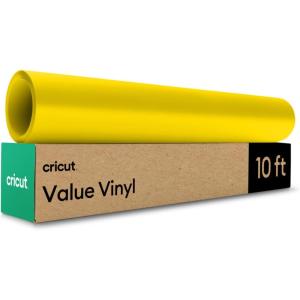 imageCricut Value Permanent Vinyl Black 12 in x 10 ftYellow