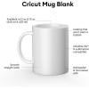 imageCricut Beveled Blank CeramicCoated Dishwasher ampamp Microwave Safe Mug to Decorate Mug Press ampamp Infusible Ink Compatible12 Oz Sublimation Ideal for Crafts and Printing 6 Count White12 Ounces