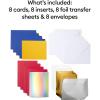 imageCricut Joy Foil Transfer Insert Cards Celebration Sampler A2Royal Flush Sampler