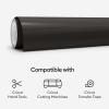 imageCricut Premium Permanent Vinyl 12ft  Black 3Pack of 4ft Rolls Compatible with Cricut ExploreMaker MachinesBlack