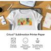 imageCricut Sublimation Paper  100 Sheets 85quot x 11quot  Letter Size  Compatible with Sublimation Printer and Sublimation Ink 120gsm50 Count