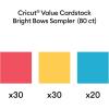 imageCricut Value Cardstock Paper Ocean Sampler  80 sheets 85quot x 11quot  Compatible with Joy Xtra Explore ampamp Maker Machines  Letter SizeBright Bows