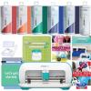 imageCricut Joy Machine and Mini Easy Press with Tool Kit and Smart IronOn Vinyl Sampler Bundle  Cutting Machine and Small Heat Press with HTV Portable Die Cutting and Iron Pressing MachinesJoy Machine with Rainbow Smart Vinyl