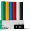 imageCricut Smart Permanent Vinyl for Joy Machine Sampler Pack 55in x 3ft 6 SheetsMaker  Explore Machines