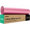 imageCricut Value Glitter Iron On Gold 10in x 8ft roll  HTV Heat Transfer VinylPink