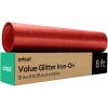 imageCricut Value Glitter Iron On Gold 10in x 8ft roll  HTV Heat Transfer VinylRed