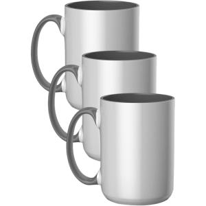 imageCricut Beveled Blank15 oz425 ml 1 ct 15 OZ BEV Ceramic Mug Blank Reef 1WhiteGray