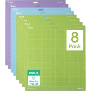 imageCricut Cutting Mat Variety Pack 8 Count 12in x 12in  for Explore ampamp Maker Machines  Includes 4 StandardGrip 2 LightGrip 2 StrongGrip8 Count