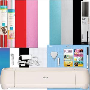 imageCricut Explore 4 Machine Ultimate Card Sampler Bundle  Vinyl Sampler Infusible Ink Card Making Kit Heat Transfer Vinyl Tool Set Cutting Mats  Beginner Die Cutting Machine Set for DIY ProjectsVinyl Sampler