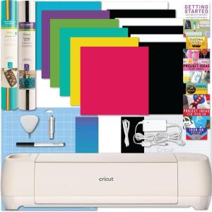 imageCricut Explore 4 Machine with Vinyl and IronOn Bundle  Beginner Friendly Craft Cutting Machine with Essential Materials HTV and Adhesive Vinyl Variety Pack DIY Decor Projects Apparel and DecalsVinyl and IO Sheets