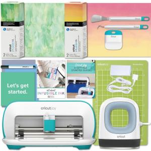 imageCricut Joy Machine and Mini EasyPress with Infusible Ink Variety Materials Bundle  Portable Die Cutting and Heat Pressing Machine with Assorted Sublimation MaterialsJoy with Mini Press and Infusible Ink