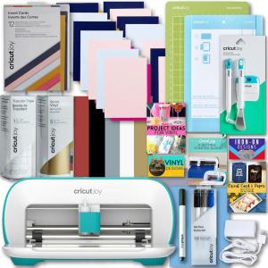 imageCricut Joy Machine and Mini EasyPress with Infusible Ink Variety Materials Bundle  Portable Die Cutting and Heat Pressing Machine with Assorted Sublimation MaterialsJoy Machine with Cards  Vinyl