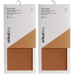 imageCricut Joy Smart Label Writable Paper  Craft Paper  55quot x 12quot  DIY Label Making for Home Organization Wedding Labels Address Labels Write Kraft Brown Model20073611 Count Pack of 2