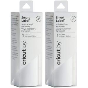 imageCricut Joy Smart Label Writable Vinyl  Adhesive Decal Roll  55quot x 48quot  DIY Label Making for Home Organization Wedding Labels Address Labels Pack of 2