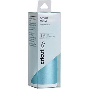 imageCricut Joy Smart Permanent Vinyl Shimmer Gold  3Pack of 4ft Rolls 55quotx48quot Adhesive Craft Vinyl  Matless Cutting for Joy MachineShimmer Light Blue