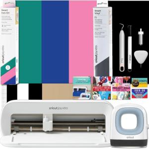 imageCricut Joy Xtra Cutting Machine with Printable Sticker Paper Bundle  Sticker Making Kit with Craft DieCutting Machine  DIY Planner Stickers Classroom Rewards and Laptop Case DecalsMini Combo