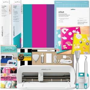 imageCricut Joy Xtra Machine with Smart Vinyl Transfer Tape and Weeder Tool Beginner Bundle  Craft Machine Bundle with Materials to Start DIY Decor and Crafts with this Beginner Friendly Cutting MachineSticker and Vinyl Bundle