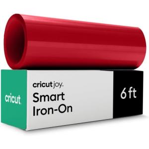 imageCricut Smart Iron On for Joy Machine Black 55in x 6ft  HTV Heat Transfer Vinyl  Matless Cutting for Long cutsRed