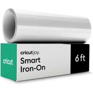 imageCricut Smart Iron On for Joy Machine Black 55in x 6ft  HTV Heat Transfer Vinyl  Matless Cutting for Long cutsWhite