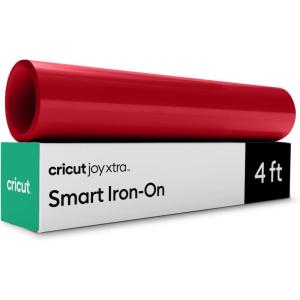 imageCricut Smart Iron On for Joy Xtra Machine White 95in x 4ft  HTV Heat Transfer Vinyl  Matless Cutting for Long cutsRed