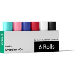 imageCricut Smart IronOn for Joy Xtra Sampler Pack 95in x 12in 6 Sheets  HTV Heat Transfer Vinyl  Matless Cutting for Long cutsJoy