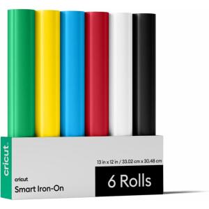 imageCricut Smart IronOn for Joy Xtra Sampler Pack 95in x 12in 6 Sheets  HTV Heat Transfer Vinyl  Matless Cutting for Long cutsMakerExplore