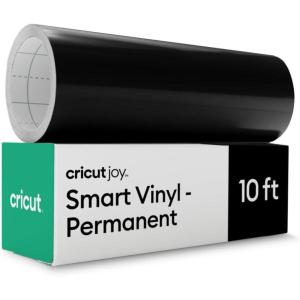 imageCricut Smart Permanent Vinyl for Joy Machine Black 55in x 10ft roll  Matless Cutting for Long cutsBlack