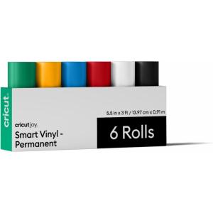 imageCricut Smart Permanent Vinyl for Joy Machine Sampler Pack 55in x 3ft 6 SheetsJoy Machine