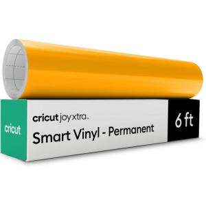 imageCricut Smart Permanent Vinyl for Joy Xtra Machine White 95in x 6ft RollMaize Yellow