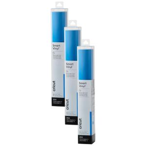 imageCricut Smart Removable Vinyl Blue  3Pack of 3ft Rolls 13quot x 36quot  Matless Cutting for Long cuts up to 12ft  Compatible with Maker ampamp Explore MachinesOcean