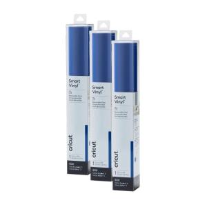 imageCricut Smart Removable Vinyl Blue  3Pack of 3ft Rolls 13quot x 36quot  Matless Cutting for Long cuts up to 12ft  Compatible with Maker ampamp Explore MachinesBlue