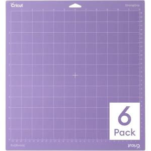 imageCricut StrongGrip Cutting Mat Pack 6 count 12in x 12in  for Explore ampamp Maker Machines  for Chipboard Matboard Cardstock ampamp Heavyweight Materials12L x 12W