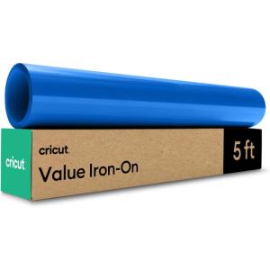 imageCricut Value Iron On Gray 12in x 5ft roll  HTV Heat Transfer VinylBlue