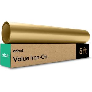 imageCricut Value Iron On Gray 12in x 5ft roll  HTV Heat Transfer VinylGold