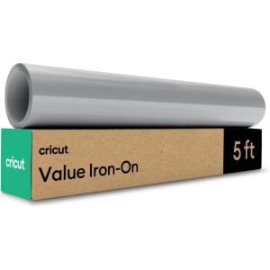 imageCricut Value Iron On Gray 12in x 5ft roll  HTV Heat Transfer VinylGray