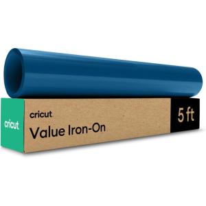 imageCricut Value Iron On Gray 12in x 5ft roll  HTV Heat Transfer VinylNavy Blue