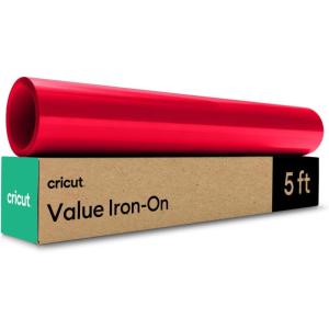 imageCricut Value Iron On Gray 12in x 5ft roll  HTV Heat Transfer VinylRed