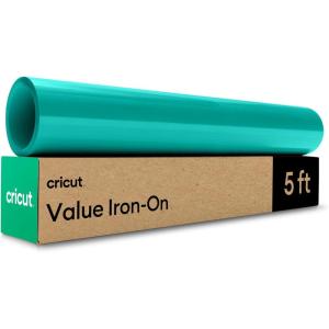 imageCricut Value Iron On Gray 12in x 5ft roll  HTV Heat Transfer VinylTeal