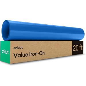 imageCricut Value IronOn Blue 12 in x 20 ft HTV Heat Transfer VinylBlue