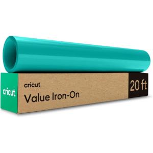 imageCricut Value IronOn Blue 12 in x 20 ft HTV Heat Transfer VinylTeal
