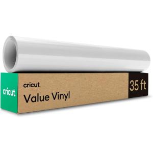 imageCricut Value Permanent Vinyl Black 12in X 35ftWhite