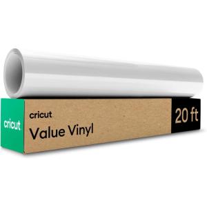 imageCricut Value Permanent Vinyl Matte White 12in x 20ft RollGlossy White