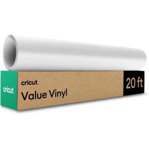 imageCricut Value Permanent Vinyl Matte White 12in x 20ft RollMatte White