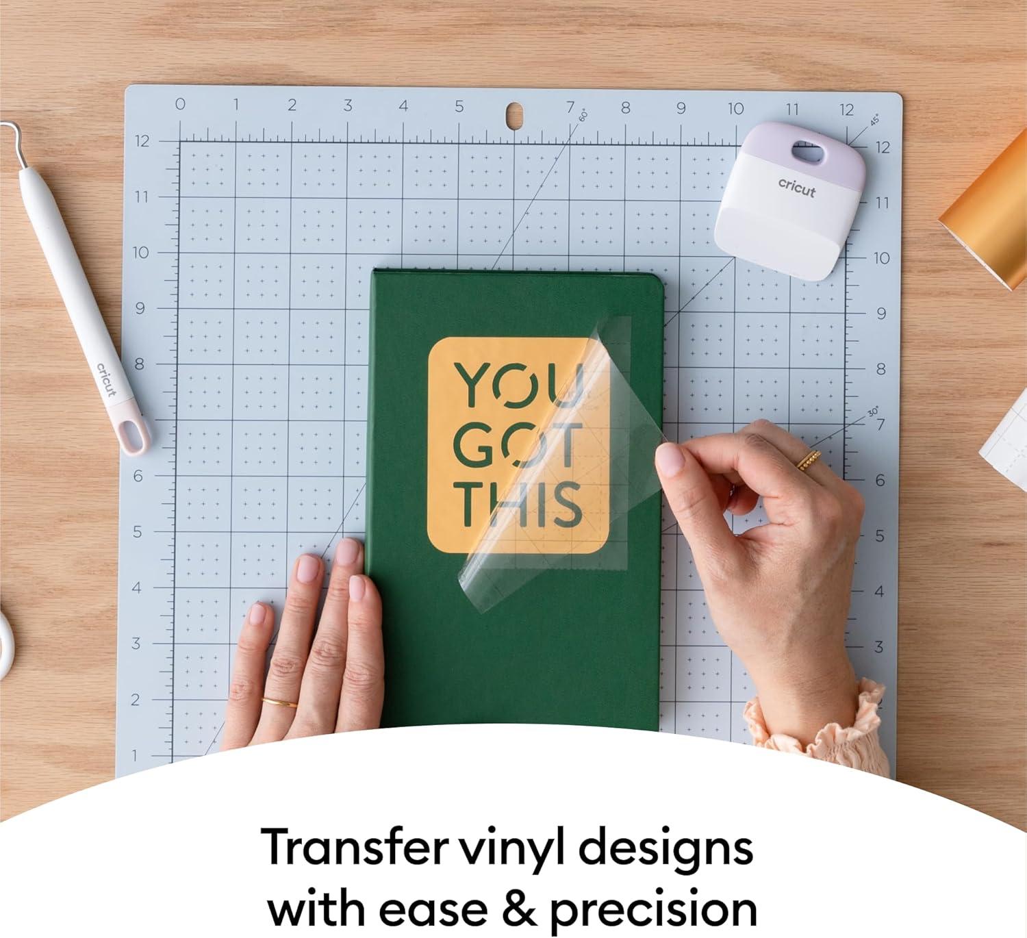 imageCricut Joy Xtra Vinyl Transfer Tape 95 in x 20 ft Clear Vinyl Transfer Paper for Labels DIY Crafts ampamp More Works with Most Vinyl Types Joy Xtra Machine3ft Pack of 2