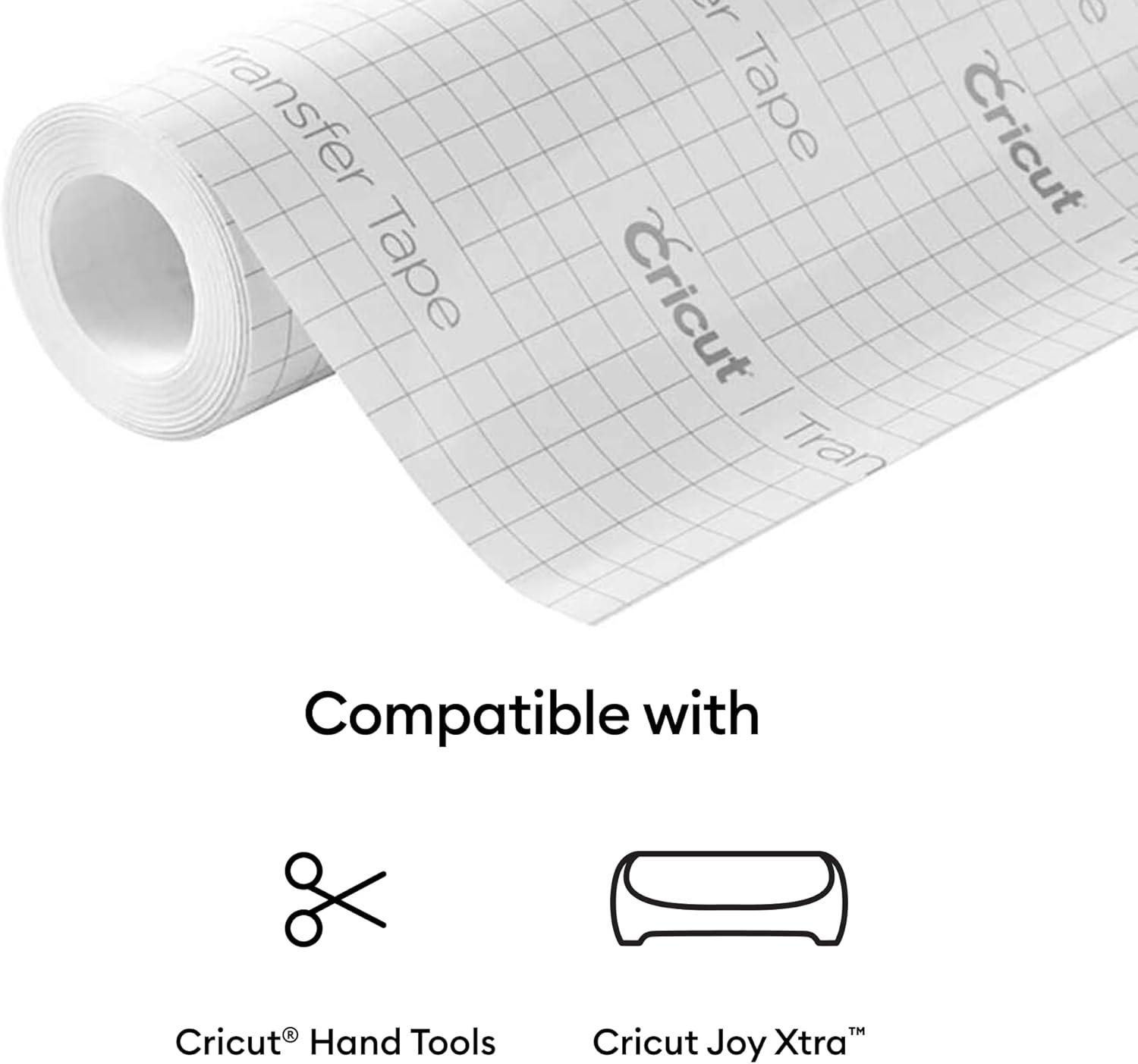 imageCricut Joy Xtra Vinyl Transfer Tape 95 in x 20 ft Clear Vinyl Transfer Paper for Labels DIY Crafts ampamp More Works with Most Vinyl Types Joy Xtra Machine20ft